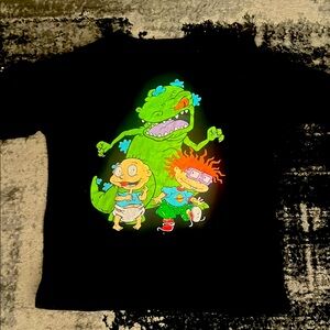RUGRATS Black Graphic T-Shirt